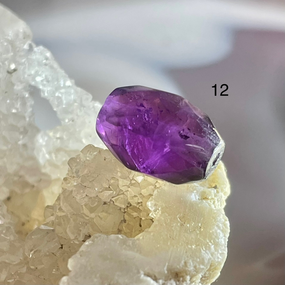 54611 Аметист Бусина бочонок 10*14мм огр-24