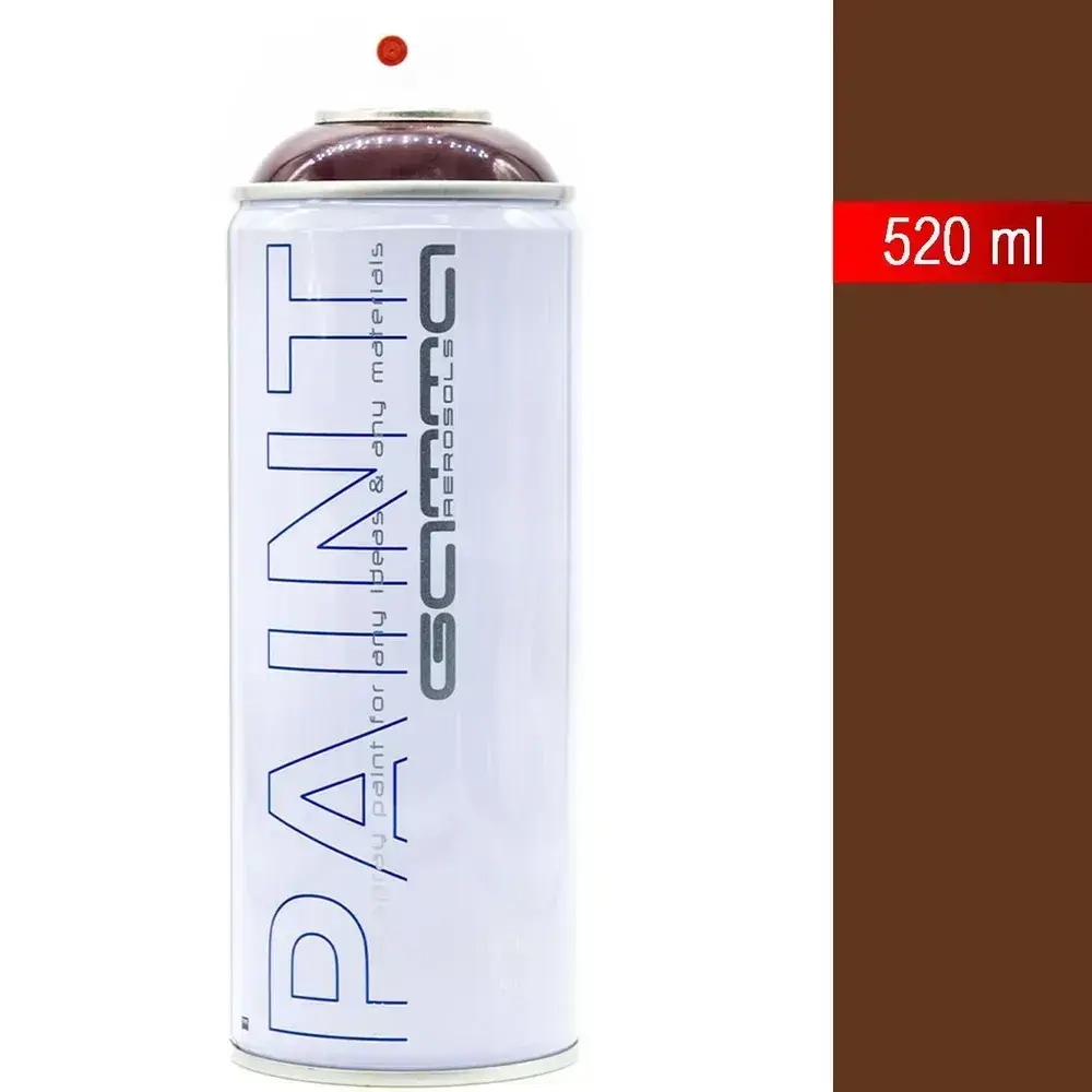 RAL 8017 шоколад акриловая краска аэрозольный баллончик 520мл Gamma Paint РАЛ 8017