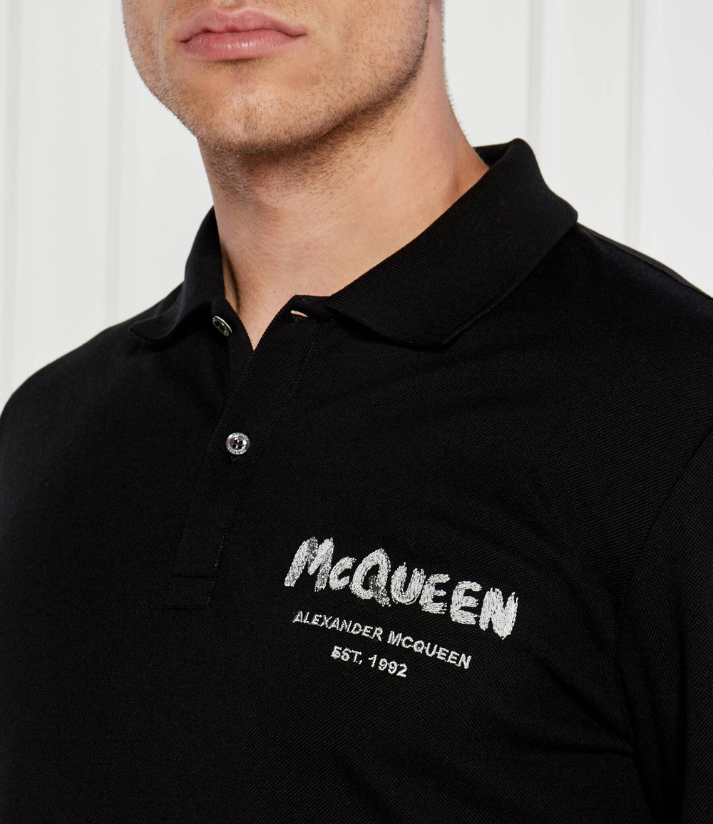 Поло Alexander McQueen - черный(750677 QXAAK)