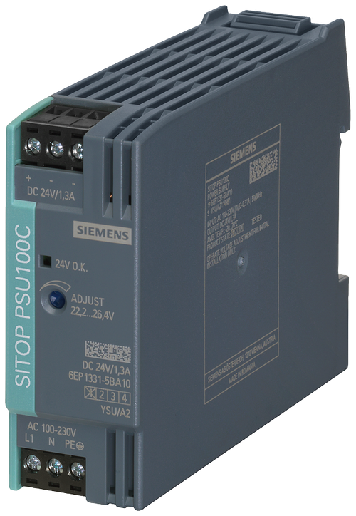 SITOP PSU100c 24 v/1,3 a стабилизированный блок питания, SIEMENS 6EP1331-5BA10