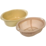 Дуршлаг пластиковый «SEGRETO» Краб 33*23*10,5см оливковый