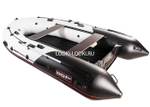 Хантер 380 ПРО белый-черный (лодка ПВХ под мотор НДНД)