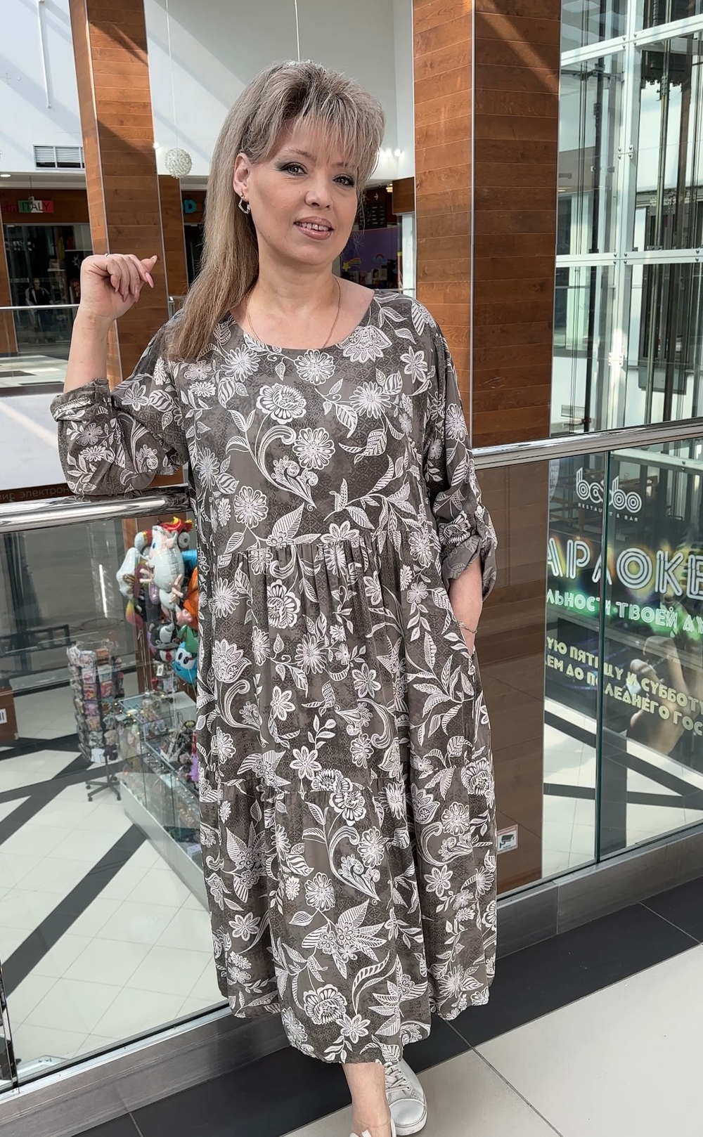 Летнее вискозное итальянское платье