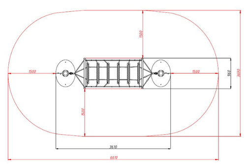 Подвесной мостик (МОД0103)