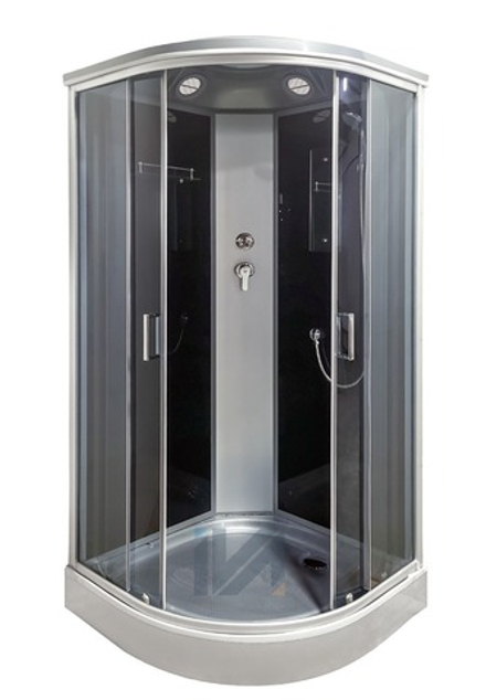 Душевая кабина IVA SC08CTG 800*800*2150 серый низкий поддон, тонированное стекло