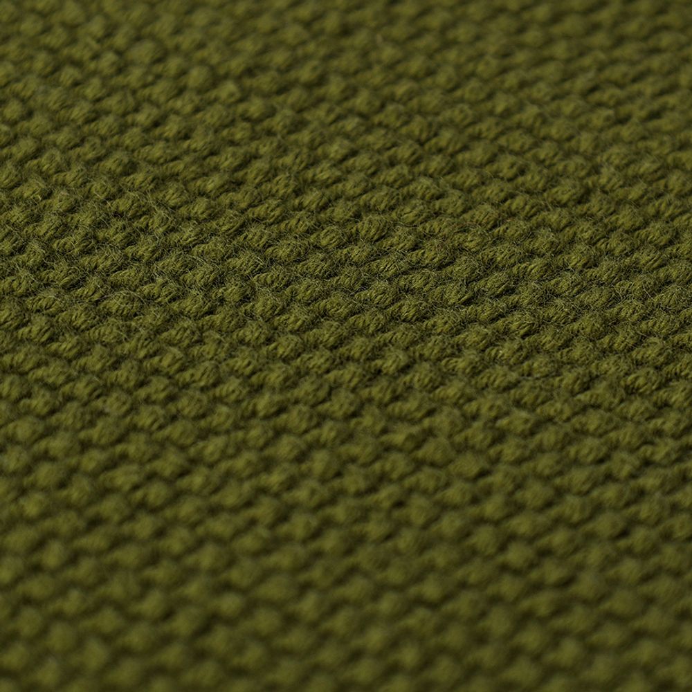 Набор из трех вязаных салфеток для уборки и мытья посуды бежевого и оливкового цветов из коллекции Essential, 28х28 см