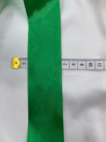 Лента атласная зеленая 4 см