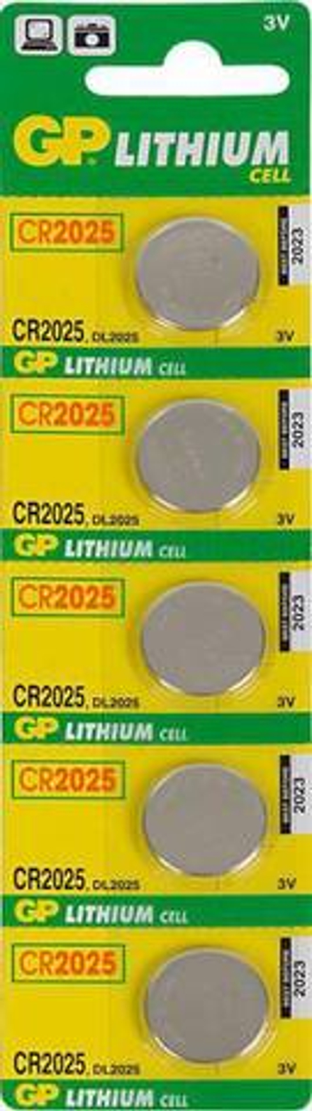 Батарея GP Lithium CR2025 (5шт)