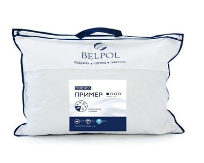 Подушка "Пример" (Бел-Поль) 80% пух+20% перо