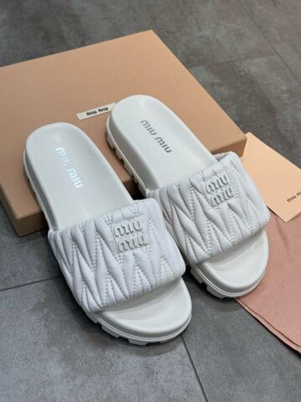 Шлепанцы MIU MIU
