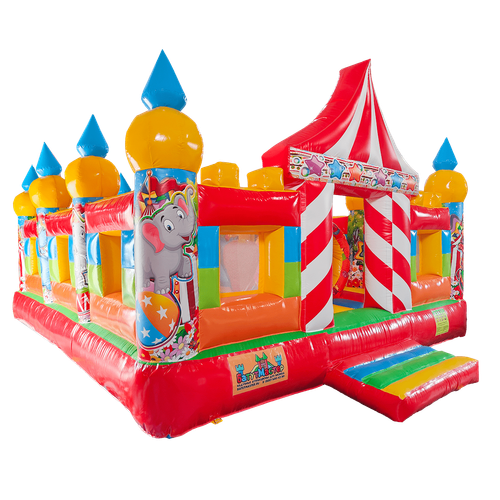 Коммерческий надувной батут "Цирковые приключения" 6*5*2.8 м