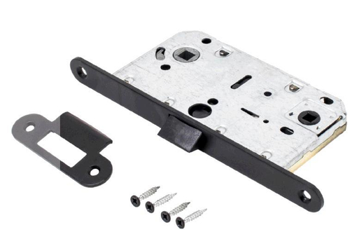 Защелка АЛЛЮР АРТ PL 96WC-50 BL черный,  б/ручек с фиксатором  / 14121