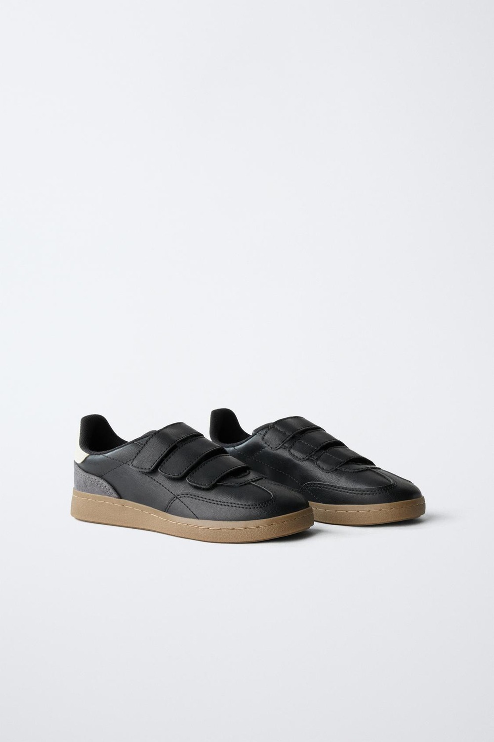 ZARA КРОССОВКИ С РЕМЕШКАМИ, ЧЕРНЫЙ