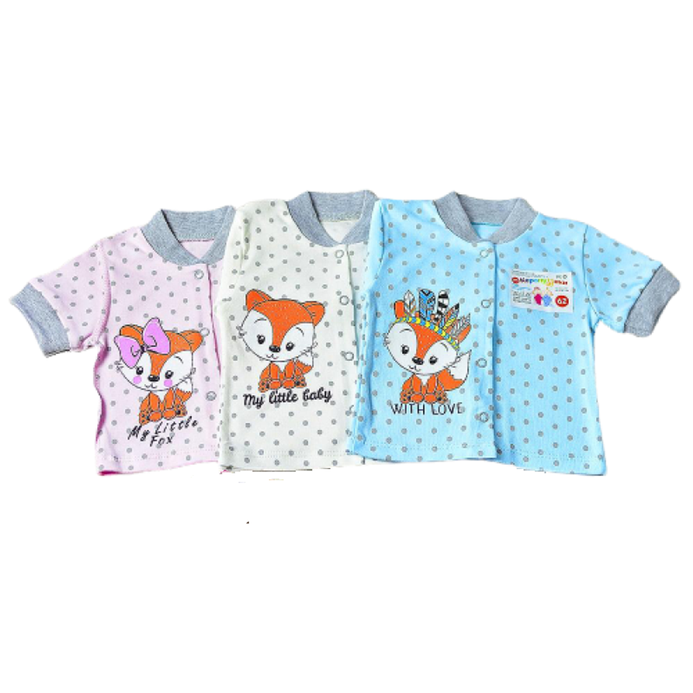 Кофта кор.рукав "Лисята" (Карапуззики) (Размер: 80)