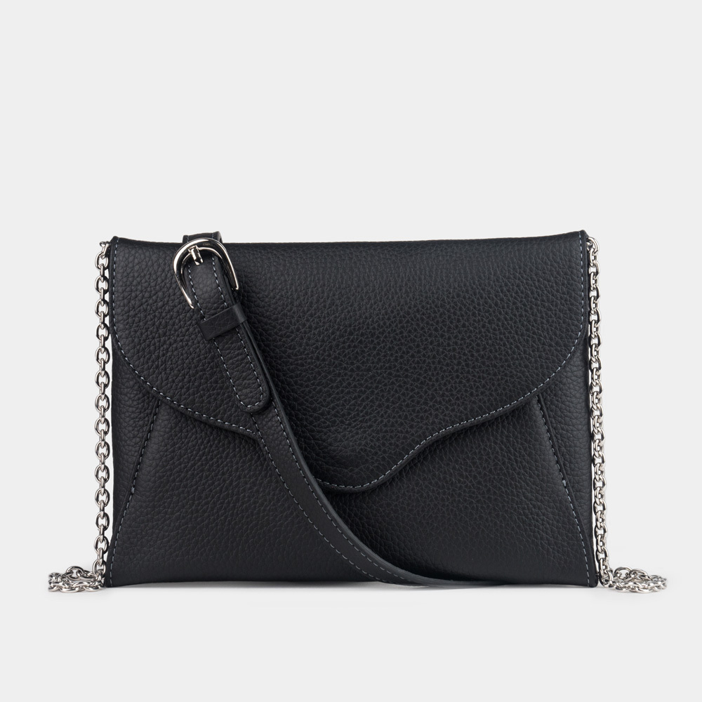 Женская кожаная сумка Florette черного цвета