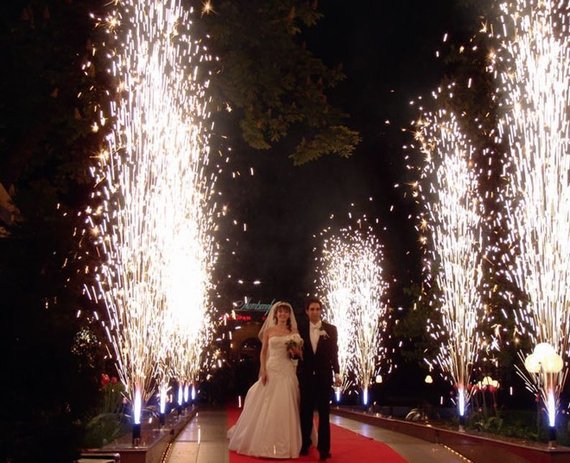 Холодные фонтаны. Дорожка из фонтанов (6 шт.)