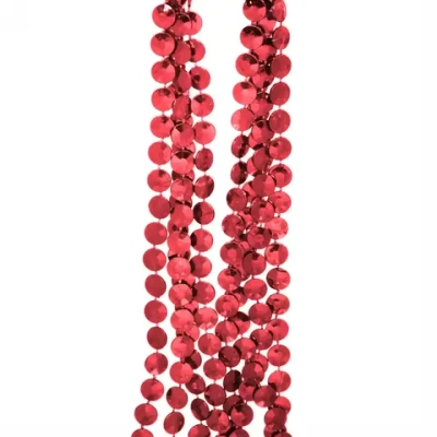 Бусы на ёлку 2,0 м «Стразы», Красный