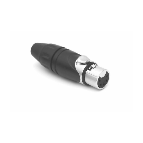 AMPHENOL AX5F - Коннектор XLR кабельный мама , 5 контактов, точеные контакты, цвет - никель