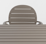 Стол пластиковый обеденный Nardi Cube 140x80, тортора