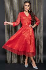 Платье праздничное Северное сияние (красное) П14398-5М LT Collection