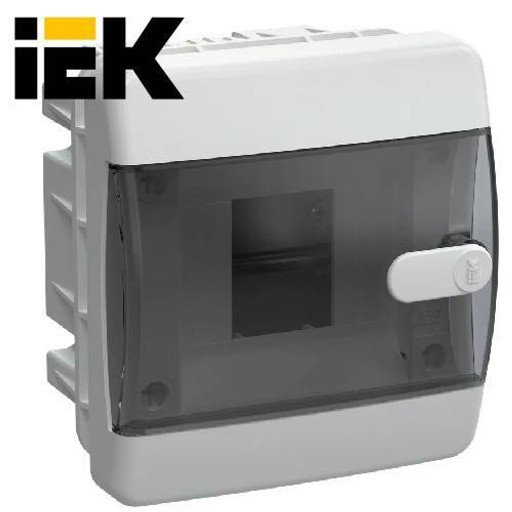 UNION Compact Корпус пластиковый ЩРВ-П-4 IP41 прозрачная дверь IEK