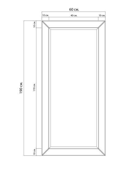 Напольное зеркало "Рашмор"