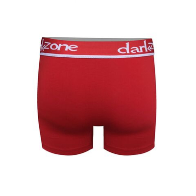 Красные трусы-боксеры с контрастной надписью на резинке (Размер: S) (Цвет: красный)