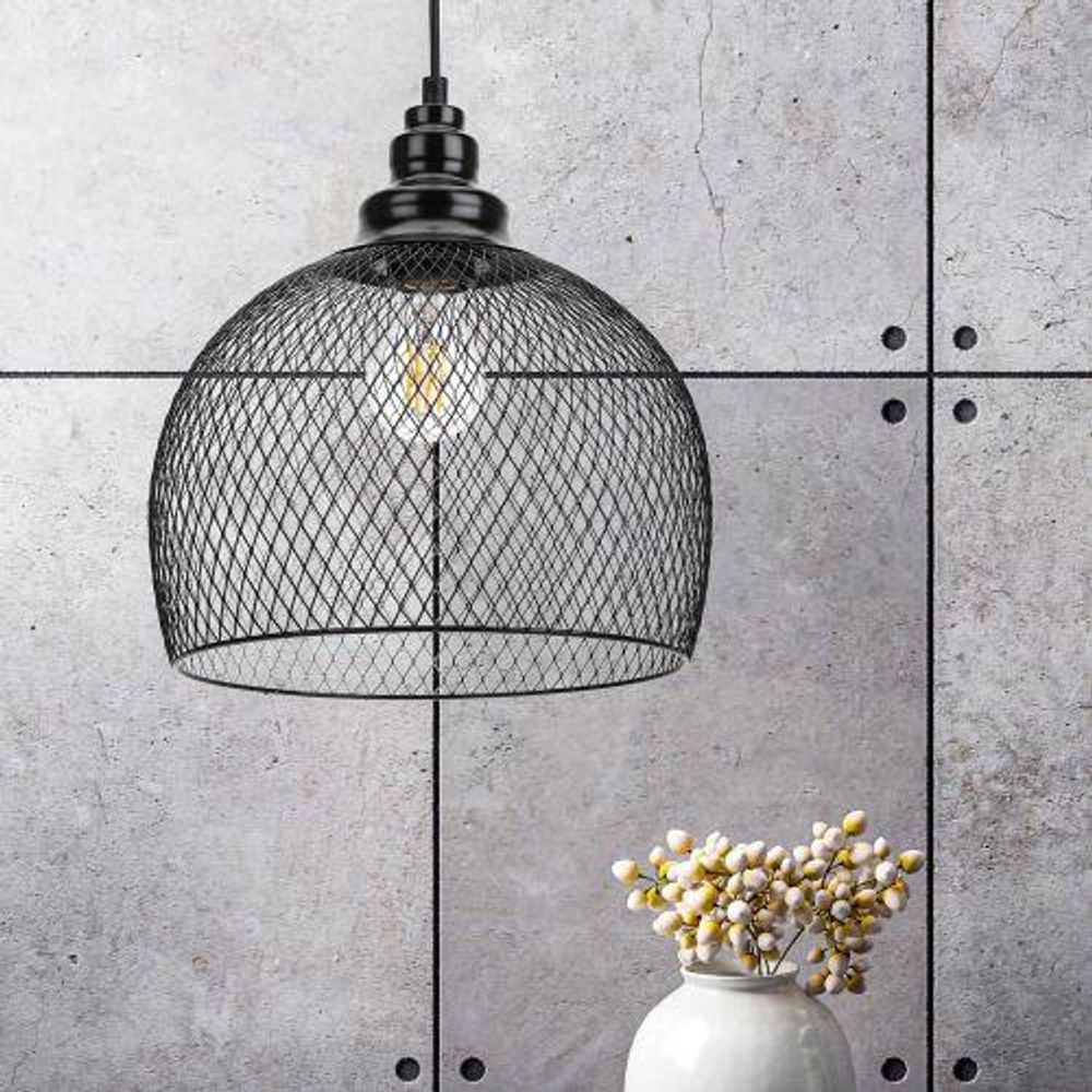 Светильник подвесной PL7 BK макс. 60Вт E27 d280мм металл черн. ЭРА Б0037454 Светильник подвесной PL7 BK макс. 60Вт E27 d280мм металл черн. ЭРА Б0037454