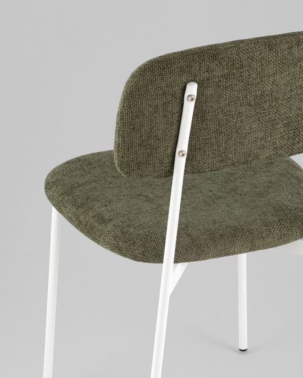 Стул Chao зеленый белые ножки