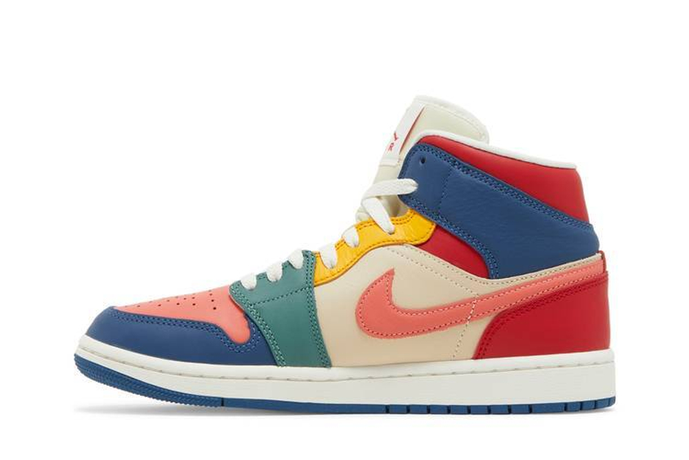Кроссовки Jordan Air Jordan 1 Mid Se "Multi-Color" (Женская размерная сетка)