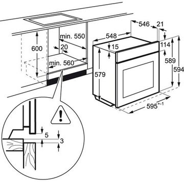 Электрический духовой шкаф AEG BCR 546350 B