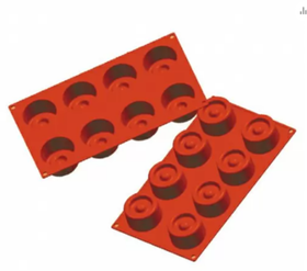 Форма силиконовая P.L. Proff Cuisine "Вертиго" 8 ячеек d 60 мм, h 35 мм (30*17,5 см)