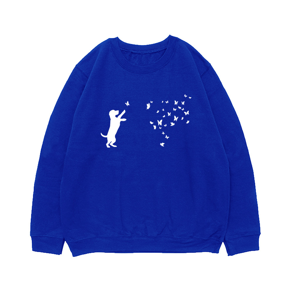 Свитшот "Бигль и бабочки"