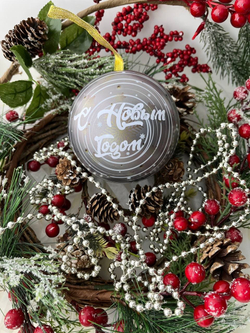 Ёлочные игрушки на новый год с надписями, набор шаров, шары, шарики на елку №2049