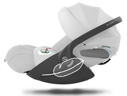 Коляска Cybex Talos S Lux TPE complete Cloud T Platinum White Plus 3 в 1 Seashell Beige с дождевиками