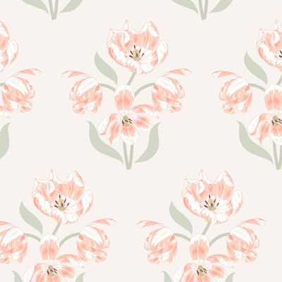 орнамент из тюльпанов