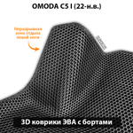 Передние автомобильные коврики ЭВА с бортами для OMODA C5 I (22-н.в.)