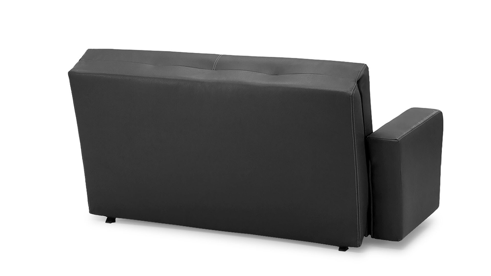 Диван Лорма Galaxy Black 172*100*86 см, Черный Экокожа Аккордеон Фиеста