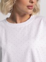 Футболка Ия (белая/стразы) Б15235-4М LT Collection