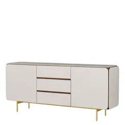 Комод Norrby 183х41 см, бежевый, орех