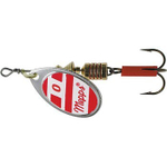 Блесна вращающаяся Mepps AGLIA White/Red, 0, SILVER