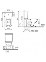Унитаз-компакт VitrA Serenada 9722B003-7205 с микролифтом и функцией биде