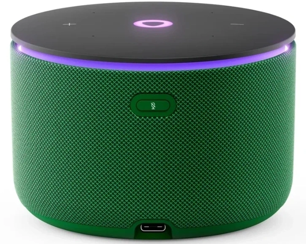 Умная колонка Yandex Станция Мини 3 Про Алиса зеленый 18W 1.0 BT/Wi-Fi (YNDX-00059GRN)