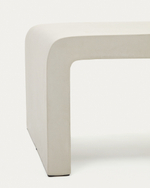 Aiguablava Журнальный столик из белого цемента 135 x 65 см