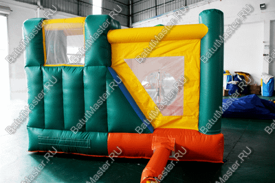 Небольшой надувной батут "Лесной домик"