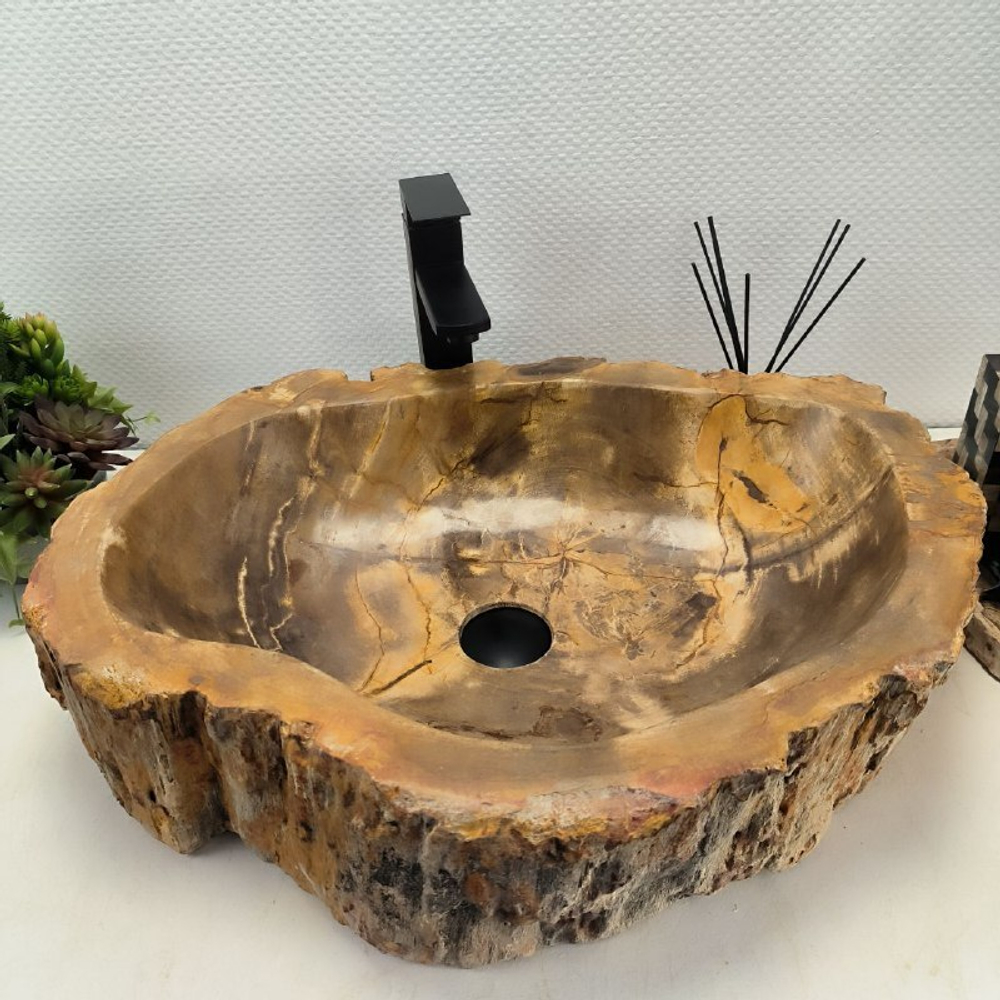 Раковина из окаменелого дерева OD-62504 61*47*15