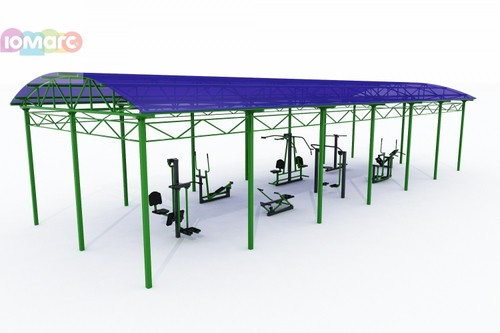 Навес над тренажерами 0329