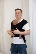 Трикотажный слинг QUICK HUGS (без намотки) цвет Уголь