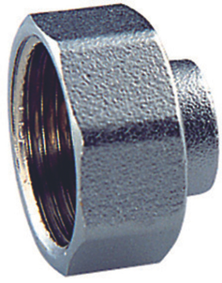 Прямая проходная заглушка (муфта) 1" - 1/2" ВР