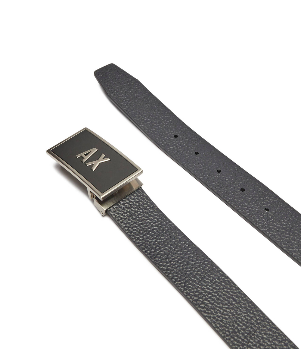 Кожаный двухсторонний ремень Armani Exchange - черный(XM000185 AF11958)